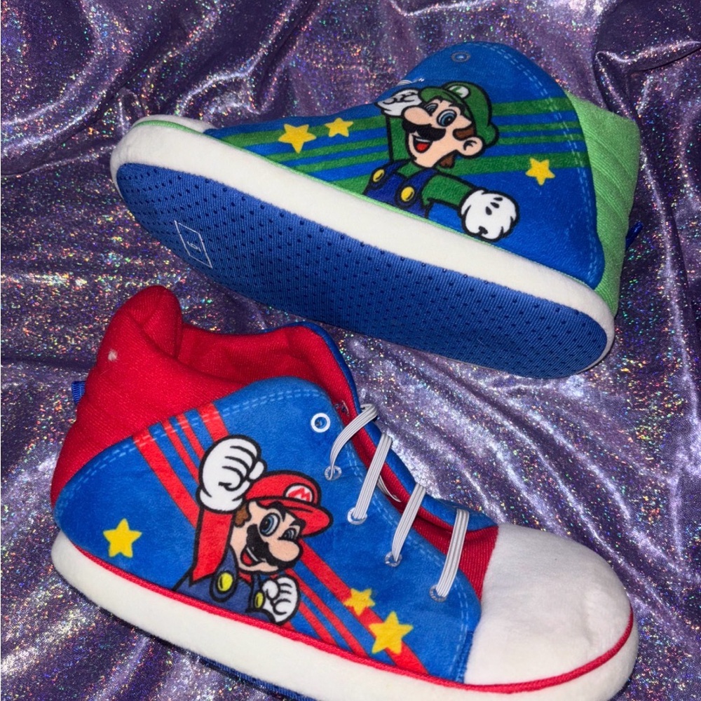 Mario & Luigi Sneaker Slippers